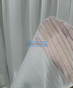 Parlak zırh tül perde