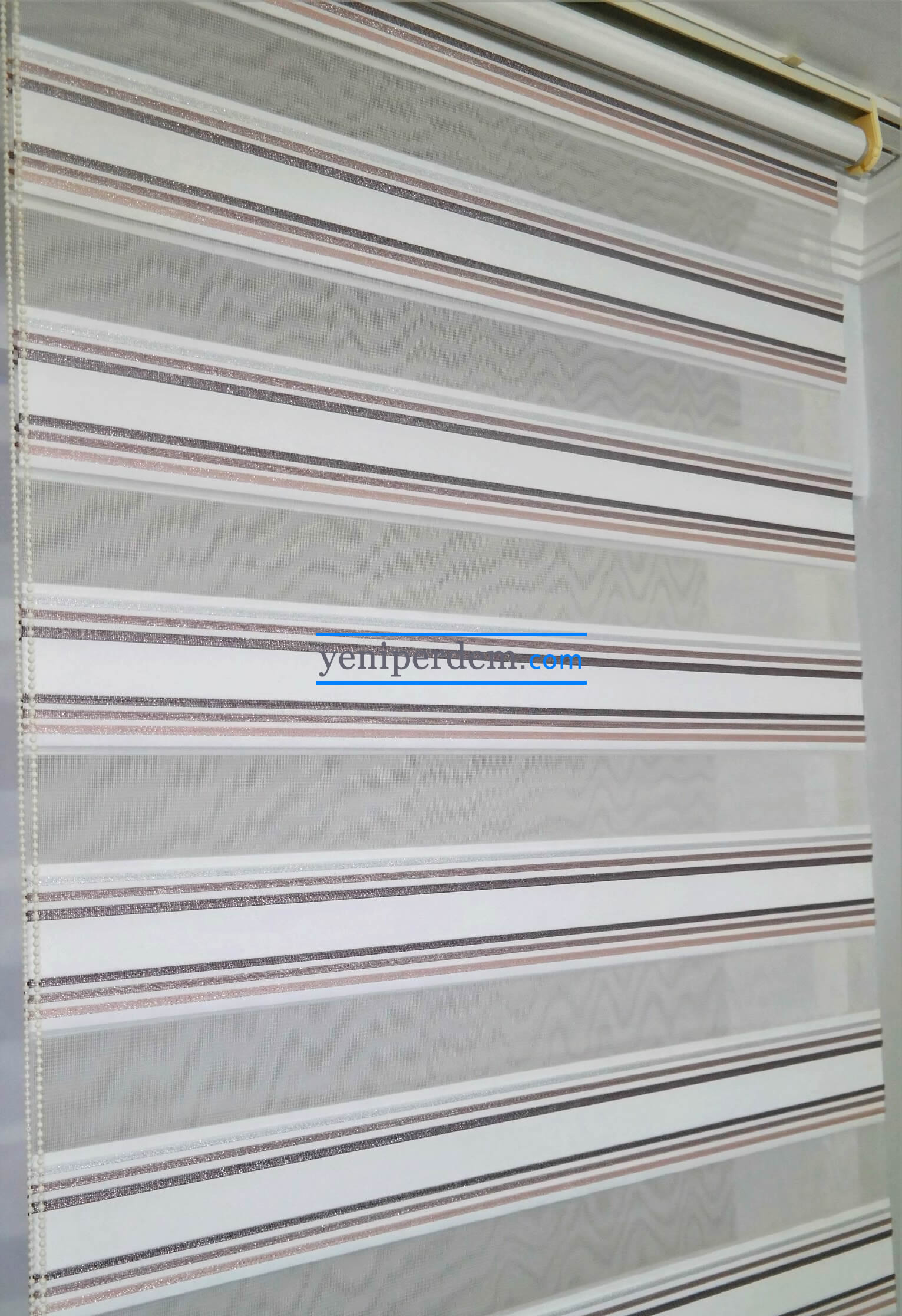 plise star zebra perde mor renk