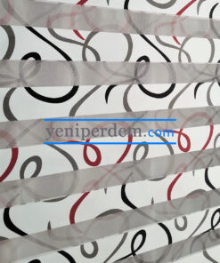 Baskılı zebra perde